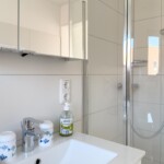 Einraum-Apartment Pewsum Dusche